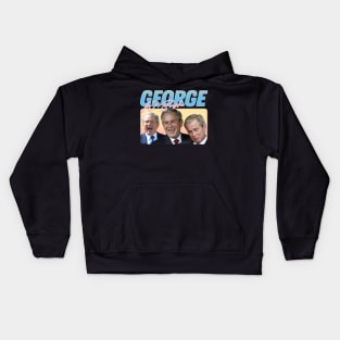 George W Bush 90s Style Aesthetic Kids Hoodie